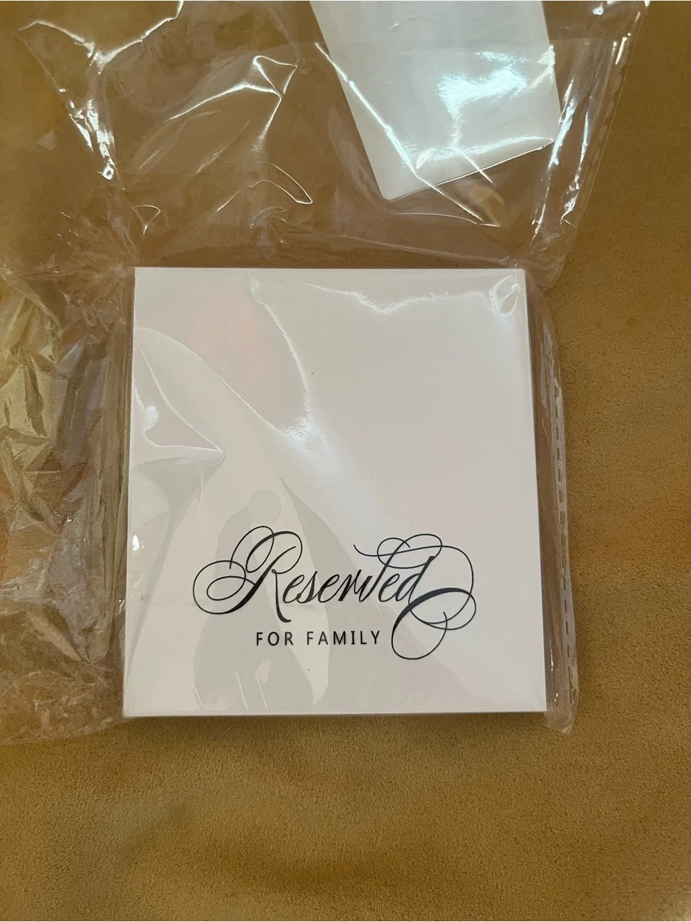 Reserved For Family Table Tent Cards